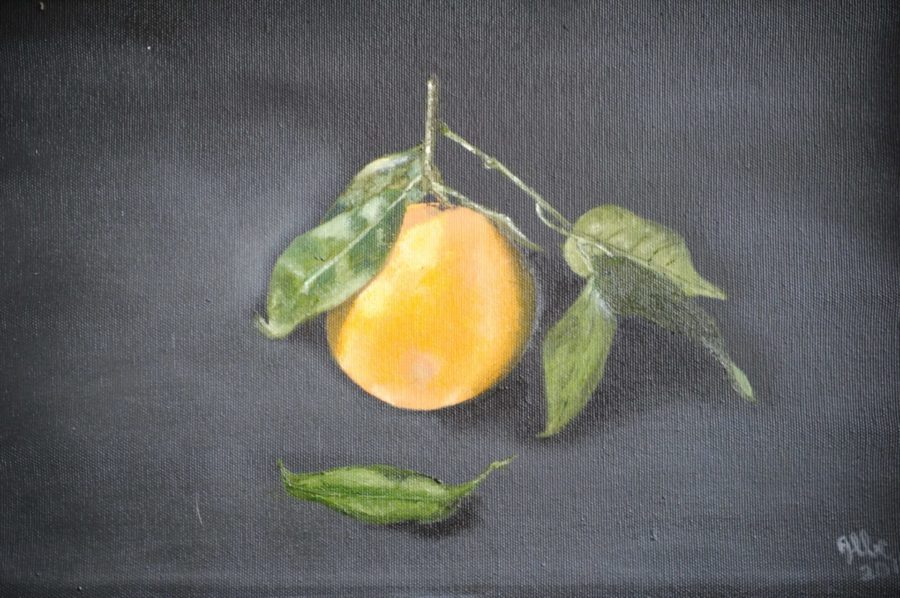 “L’arancia” olio su tela cm 40×30